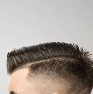 Modern pompadour hairstyle